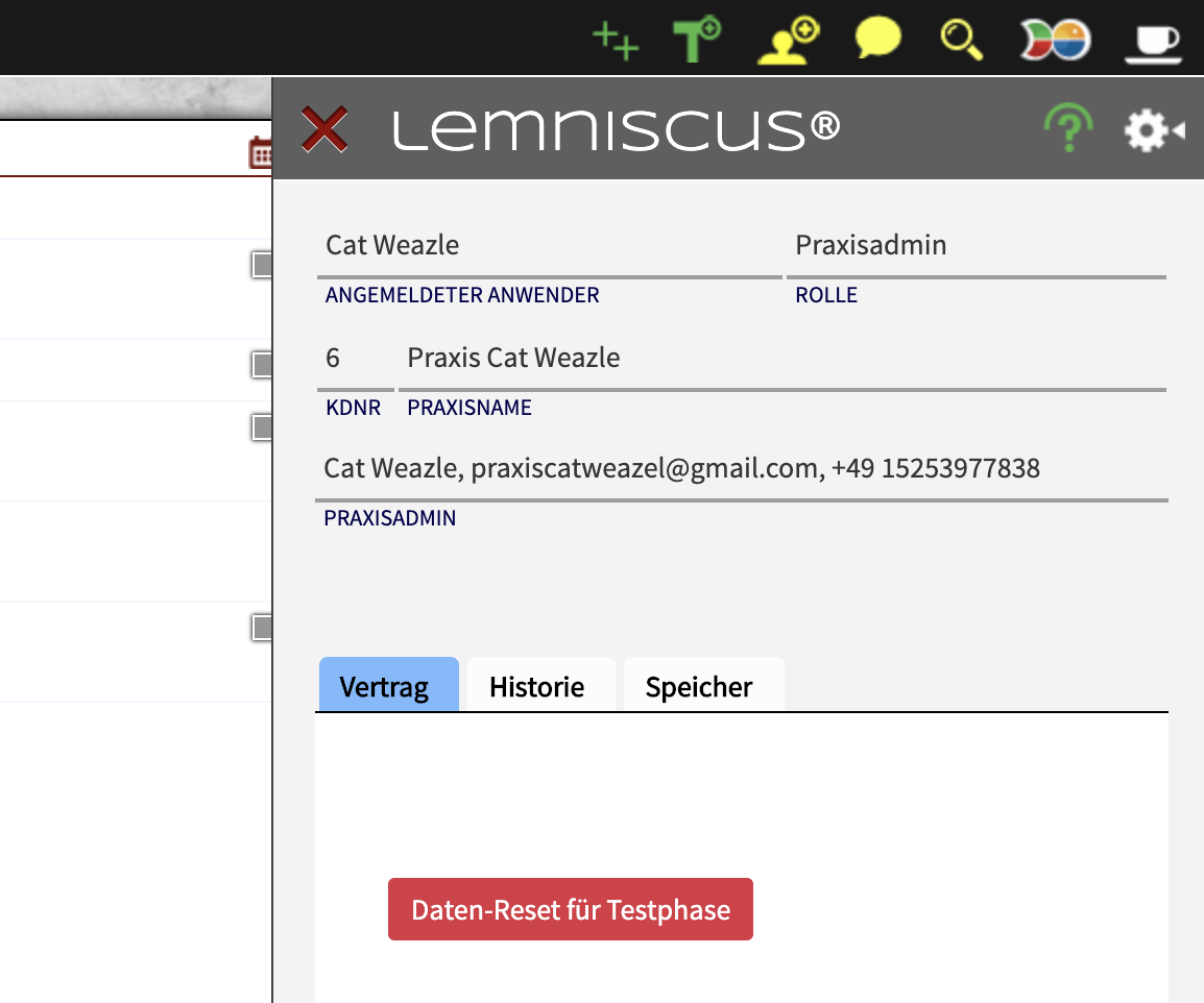 Datenreset Daten Aus Der Testphase Loschen Lemniscus Helpdesk